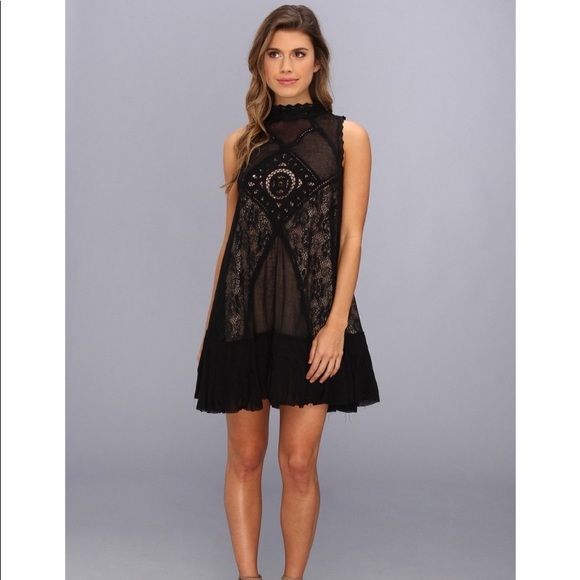 Free people angel lace mini dress size small - Picture 2 of 14